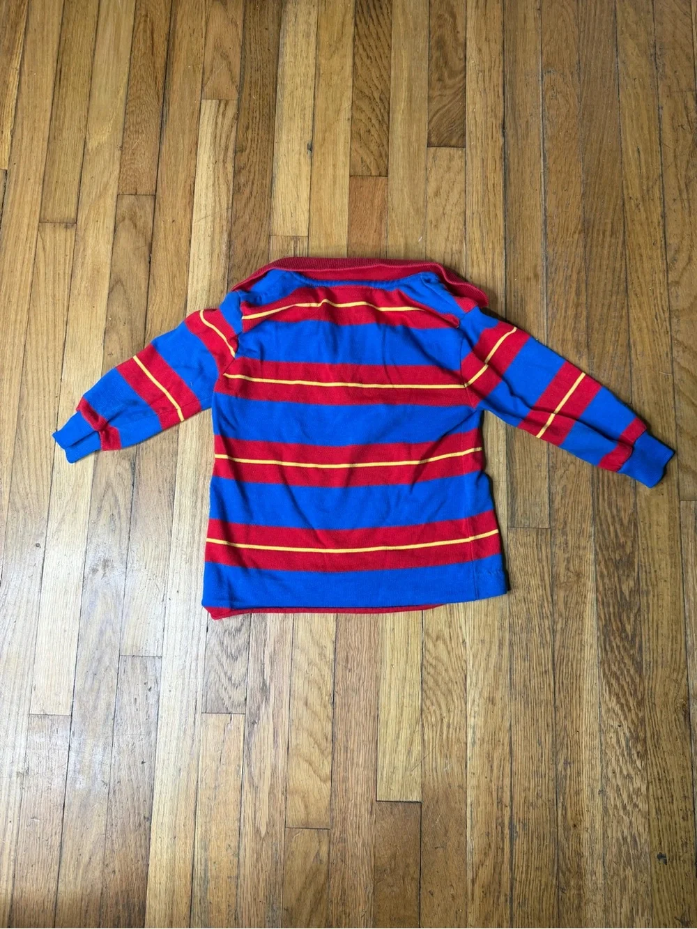 Vintage Oshkosh 18M Primary Color striped polo top